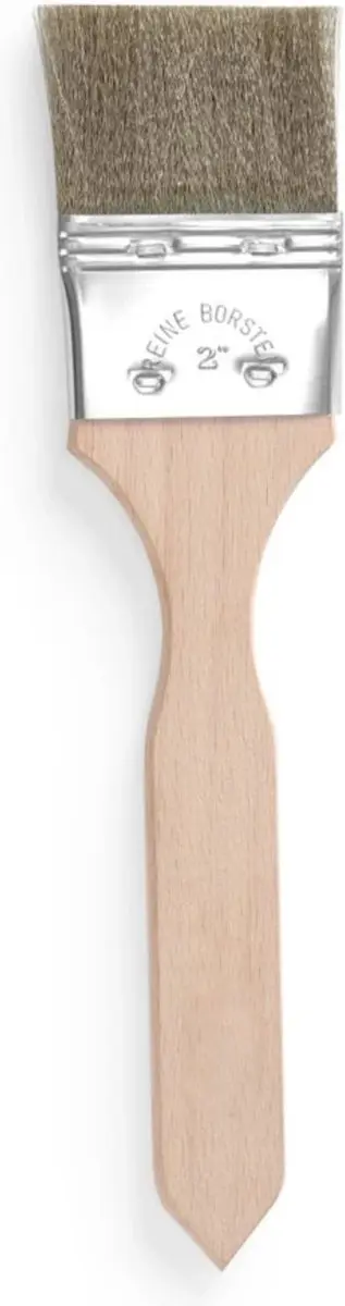 Hendi Boter- en Vetkwast Roestvrij Staal 220x50mm