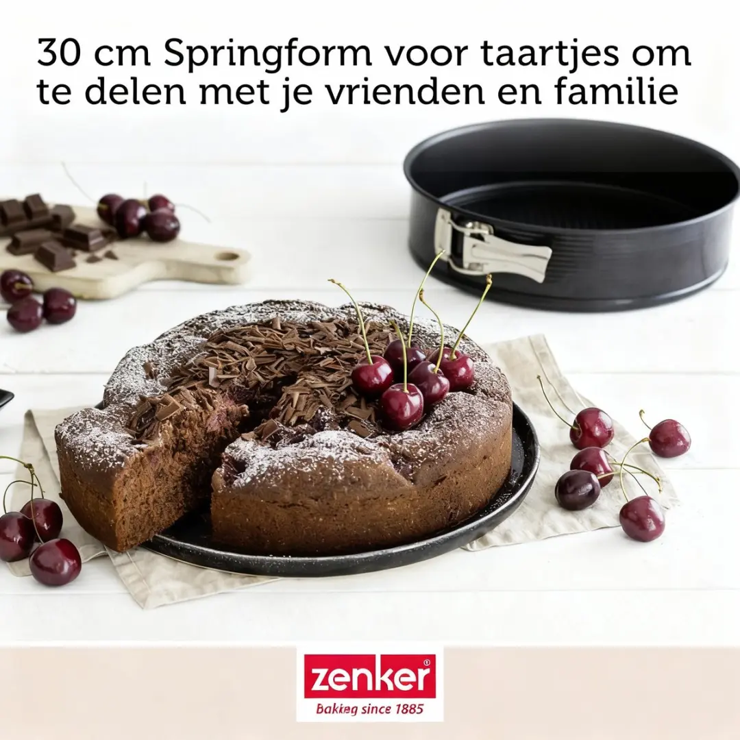 Zenker Springvorm 30cm - Zwart