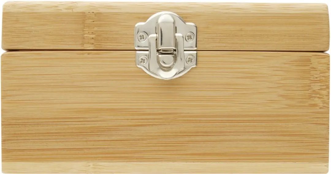 Bellatio Design Theedoos 4-vaks - 6 Stuks - Bamboe - 14x14x7,5cm