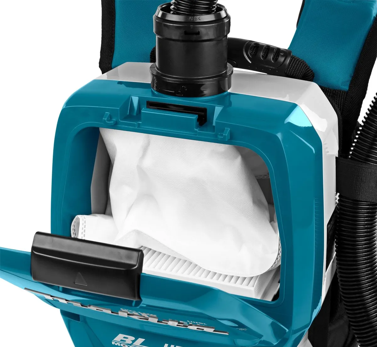 Makita DVC261ZX11 Rugstofzuiger - Blauw - 2x18V