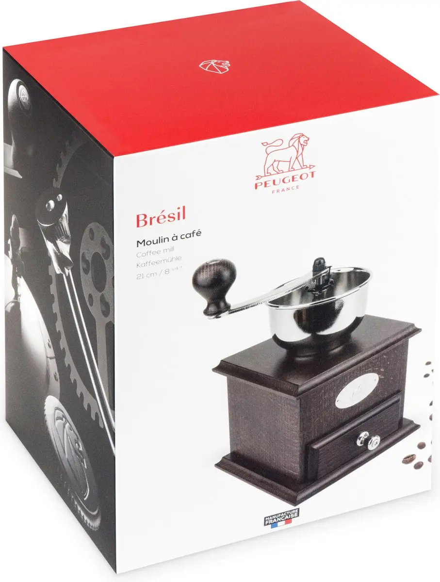 Peugeot Bresil Koffiemolen 21cm - 11 Maalposities - Beukenhout