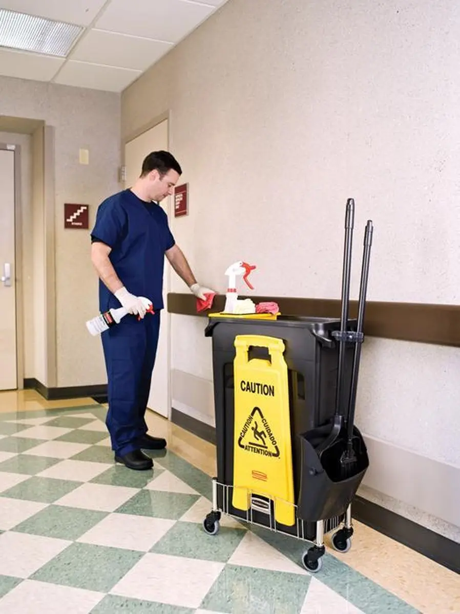 Rubbermaid Waarschuwingsbord Caution Wet Floor RCP611200YW - Geel