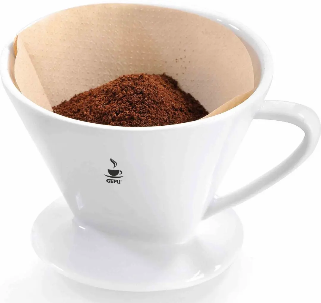 GEFU Sandro Porseleinen Koffiefilterhouder Maat 2