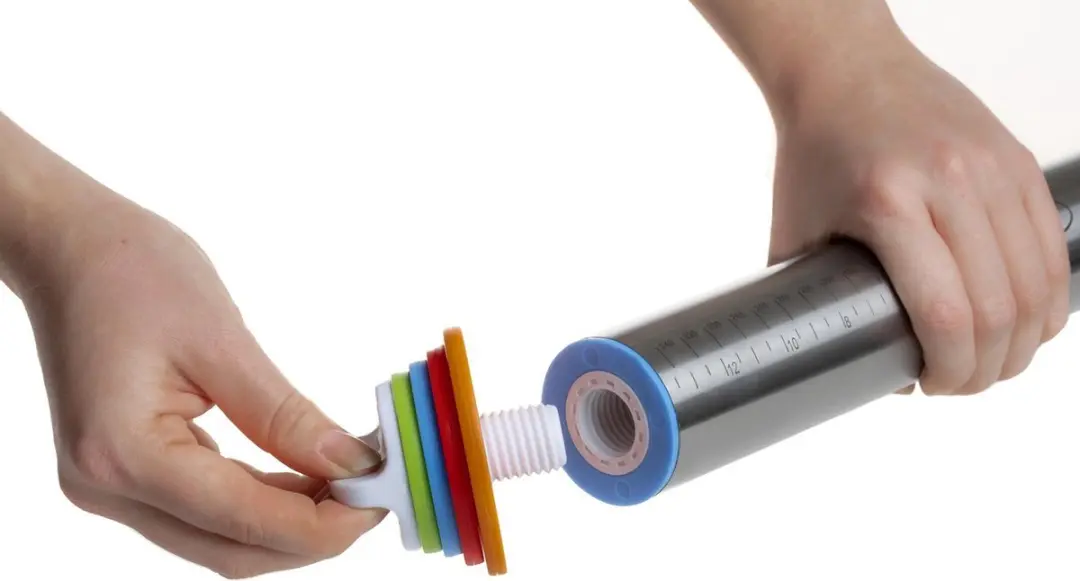 Patisse Deegroller met Afstandsringen 5cm - Grijs