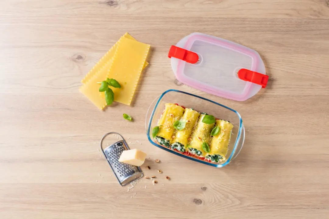 PYREX Cook & Heat Voedselcontainer 17x10cm - 0.4L - Transparant - afbeelding 6 van 6