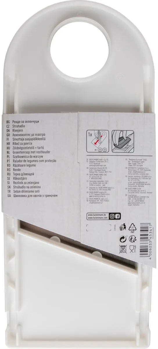 Fackelmann Basic Keukensnijder Handmatig - Dubbele Snede