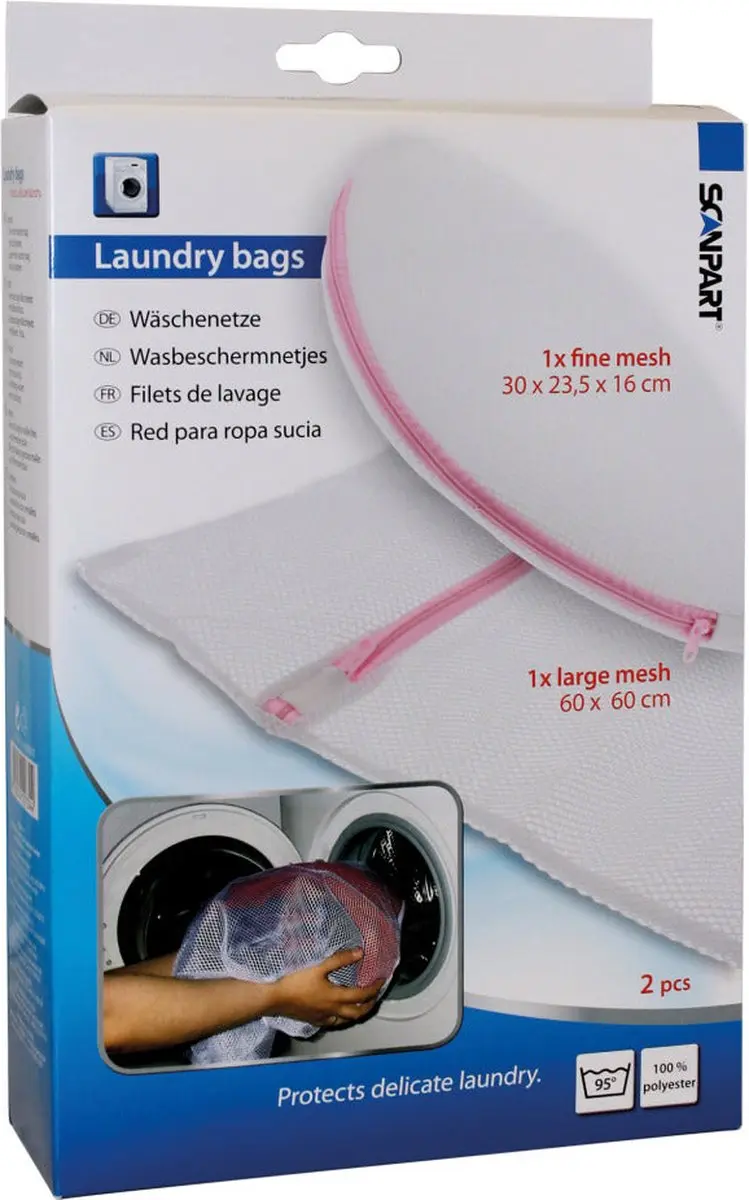 Scanpart Waszakjes 11L - 2 Stuks - Wit - afbeelding 6 van 6