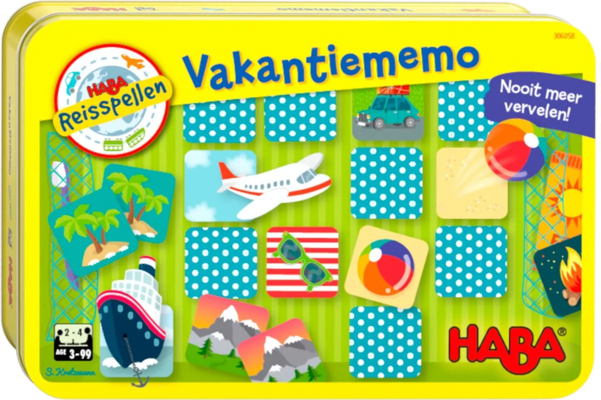 Haba Vakantiememo Reisspel - 2-4 Spelers