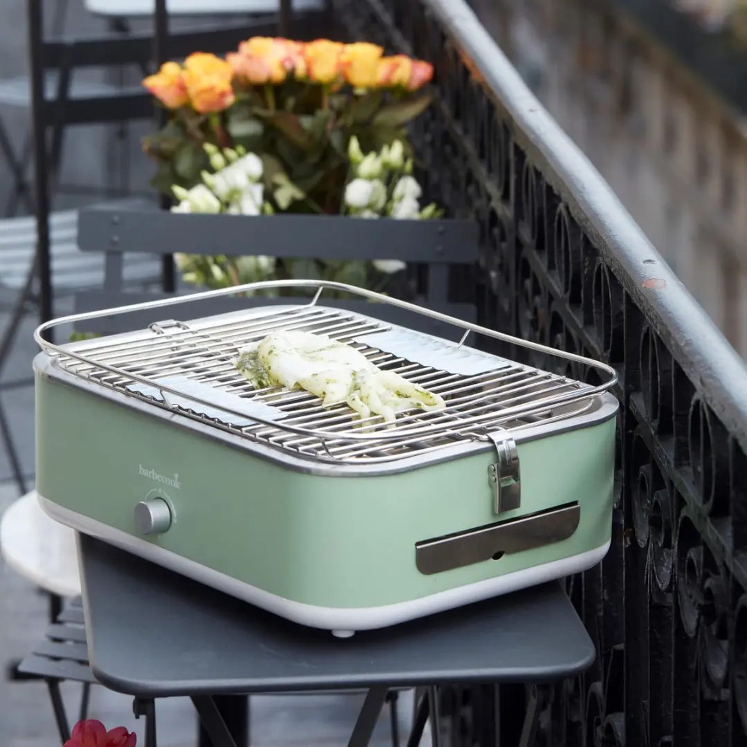 Barbecook E-Carlo Elektrische Tafel BBQ Paris Green - 4 Burgers