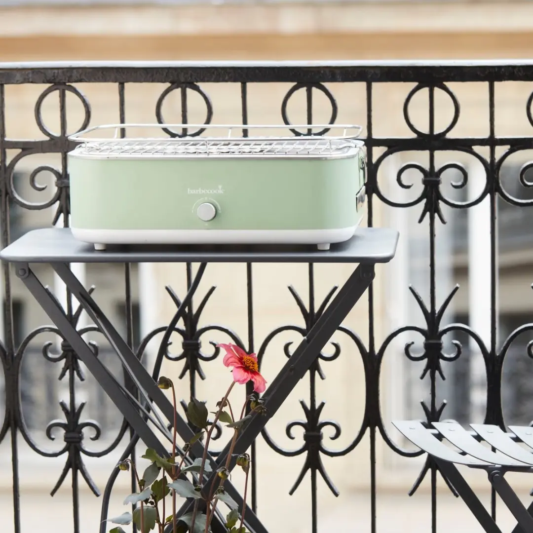 Barbecook E-Carlo Elektrische Tafel BBQ Paris Green - 4 Burgers