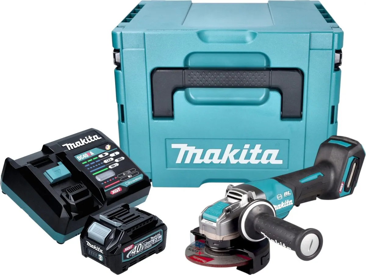 Makita GA 047 GD101 Accu Haakse Slijper 125mm X-LOCK Brushless