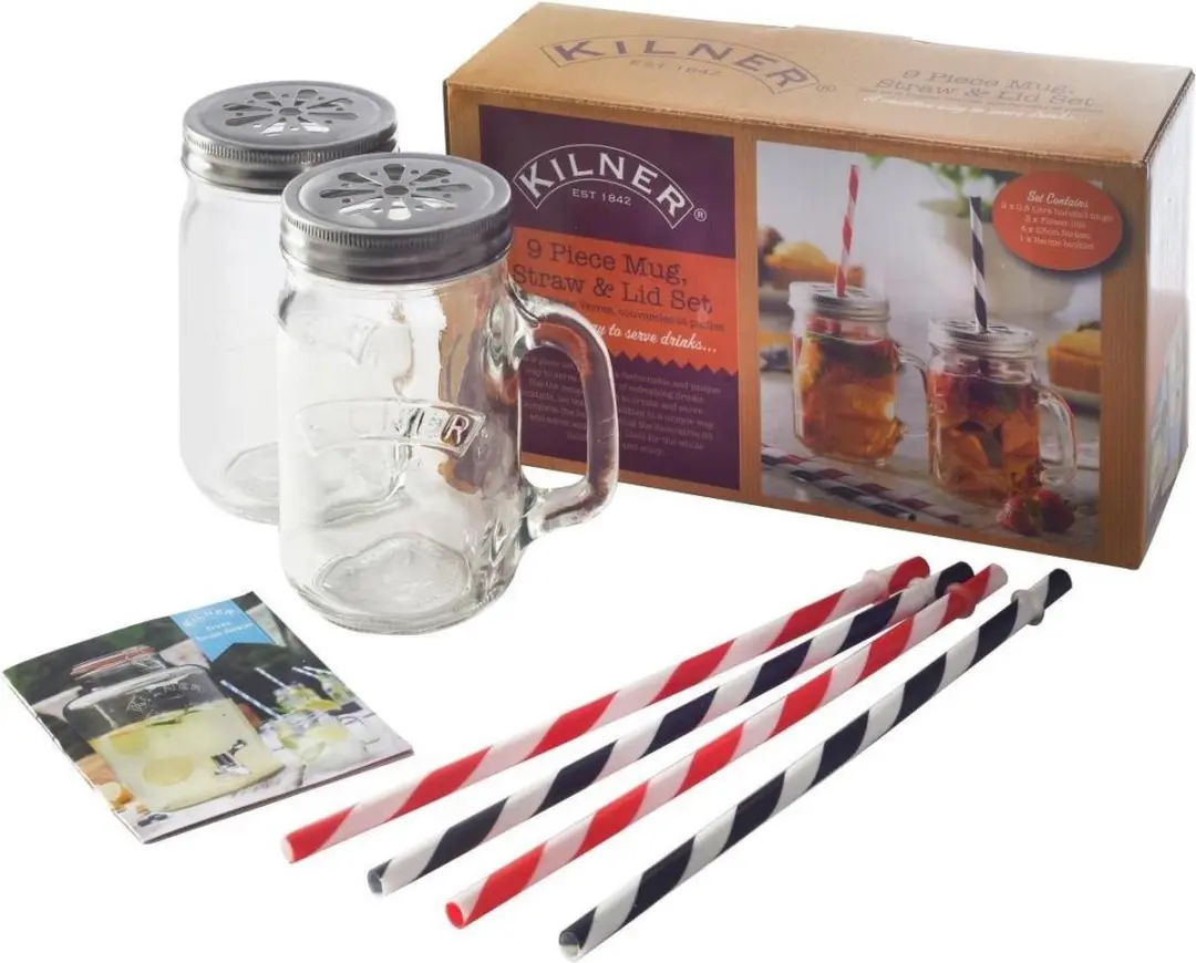 Kilner Wekpot 9-delige set Drinkbekers