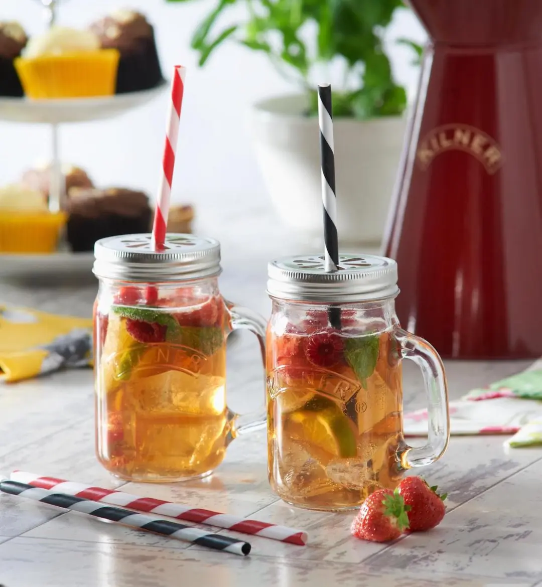 Kilner Wekpot 9-delige set Drinkbekers - 0.4L - 2x6 Stuks