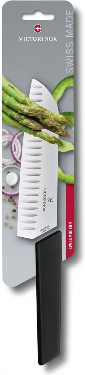 Victorinox Swiss Modern Santokumes 17cm - Zwart