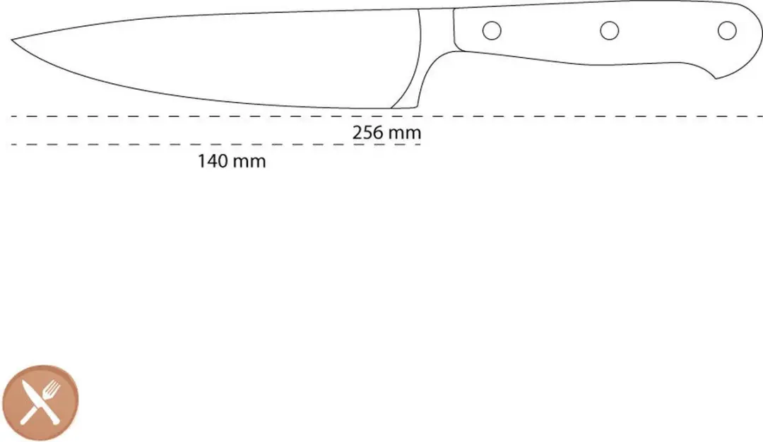 Wusthof Classic Koksmes 14 cm - Zwart