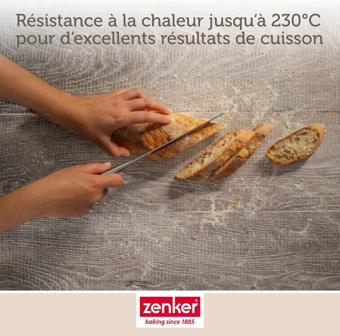 Zenker Mojave Gold Perforeerbaar Broodvorm 4 Mini Baguettes - 33x22cm