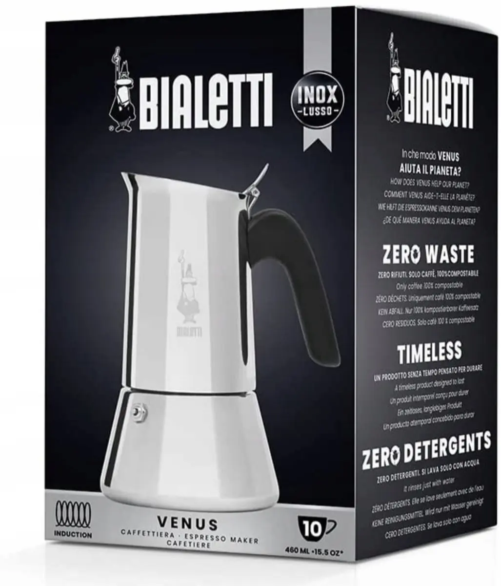 Bialetti Venus Percolator 4 Koppen - Inductie - Zilver - afbeelding 6 van 6