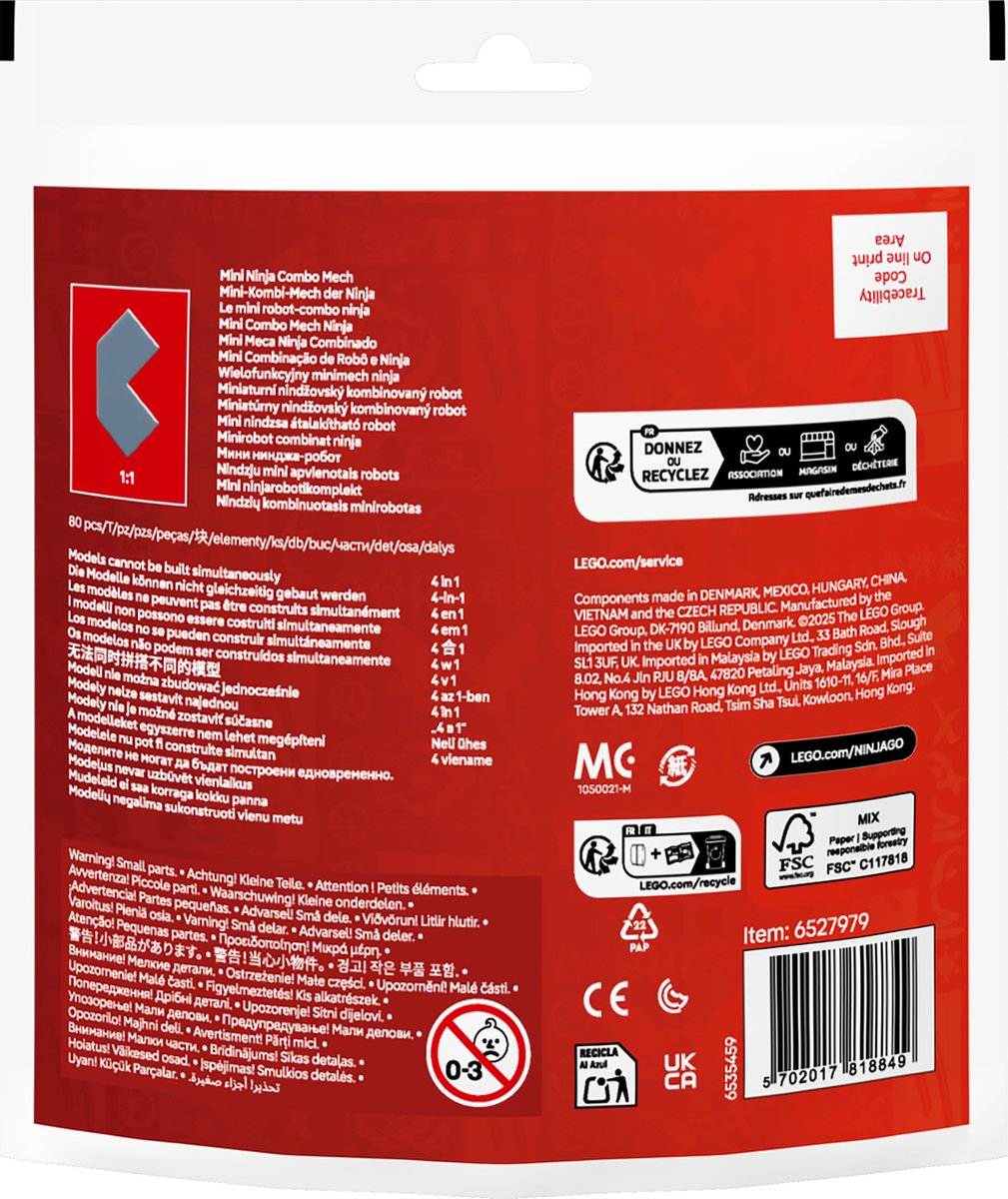 LEGO Ninjago 30699 - Mini Ninja Combomecha (polybag)