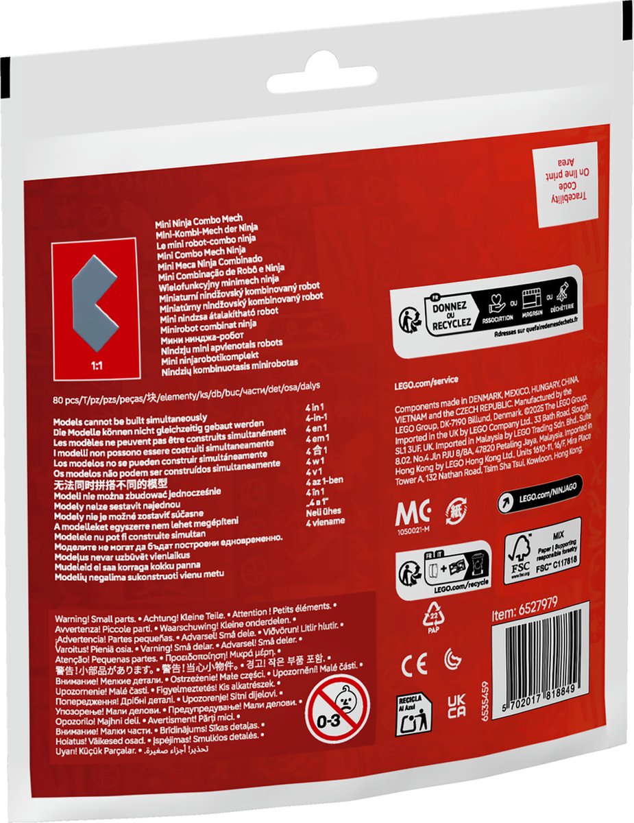 LEGO Ninjago 30699 - Mini Ninja Combomecha (polybag)