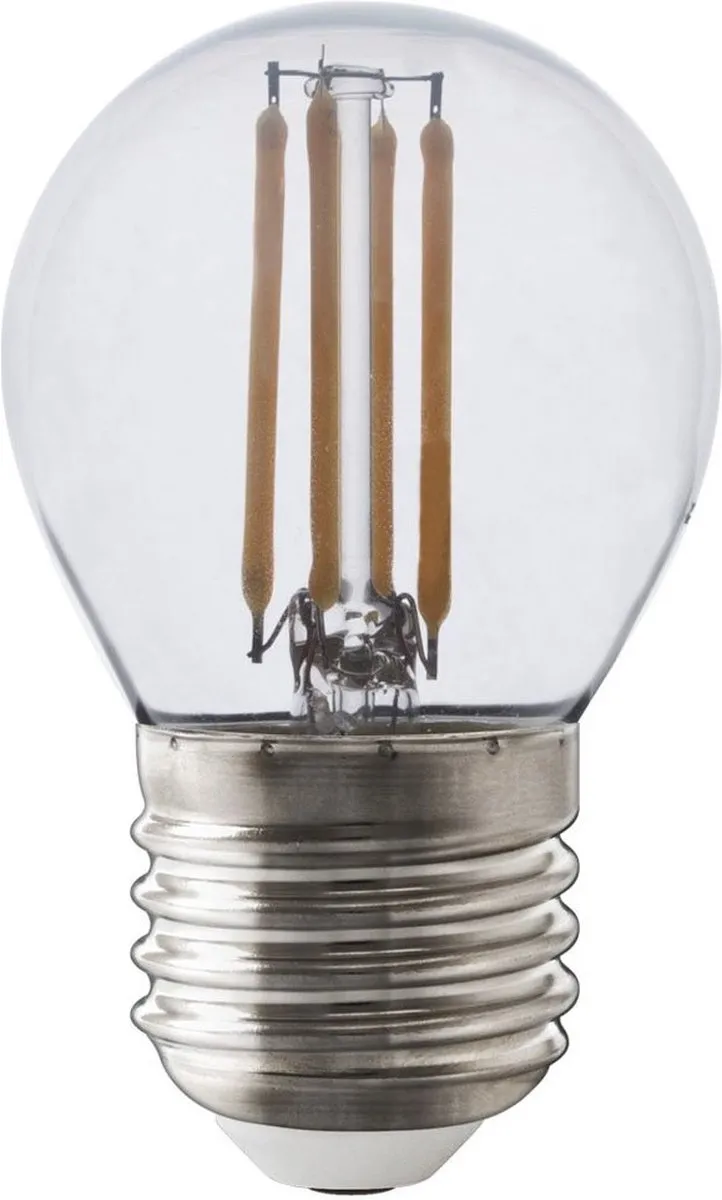 Calex LED Filament Kogellamp E27 4.5W 470lm Warm Wit - Helder Glas