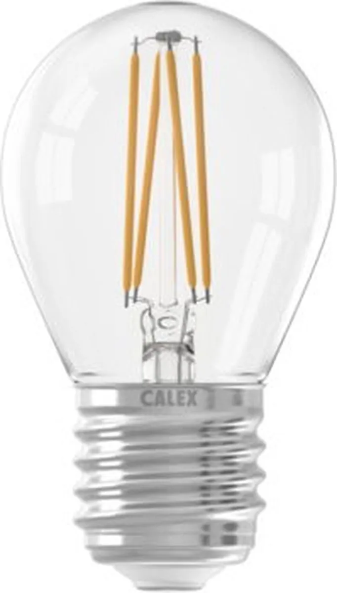 Calex LED Filament Kogellamp E27 4.5W 470lm Warm Wit - Helder Glas