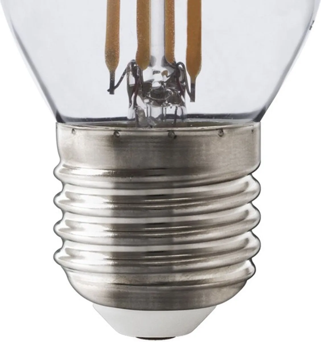 Calex LED Filament Kogellamp E27 4.5W 470lm Warm Wit - Helder Glas
