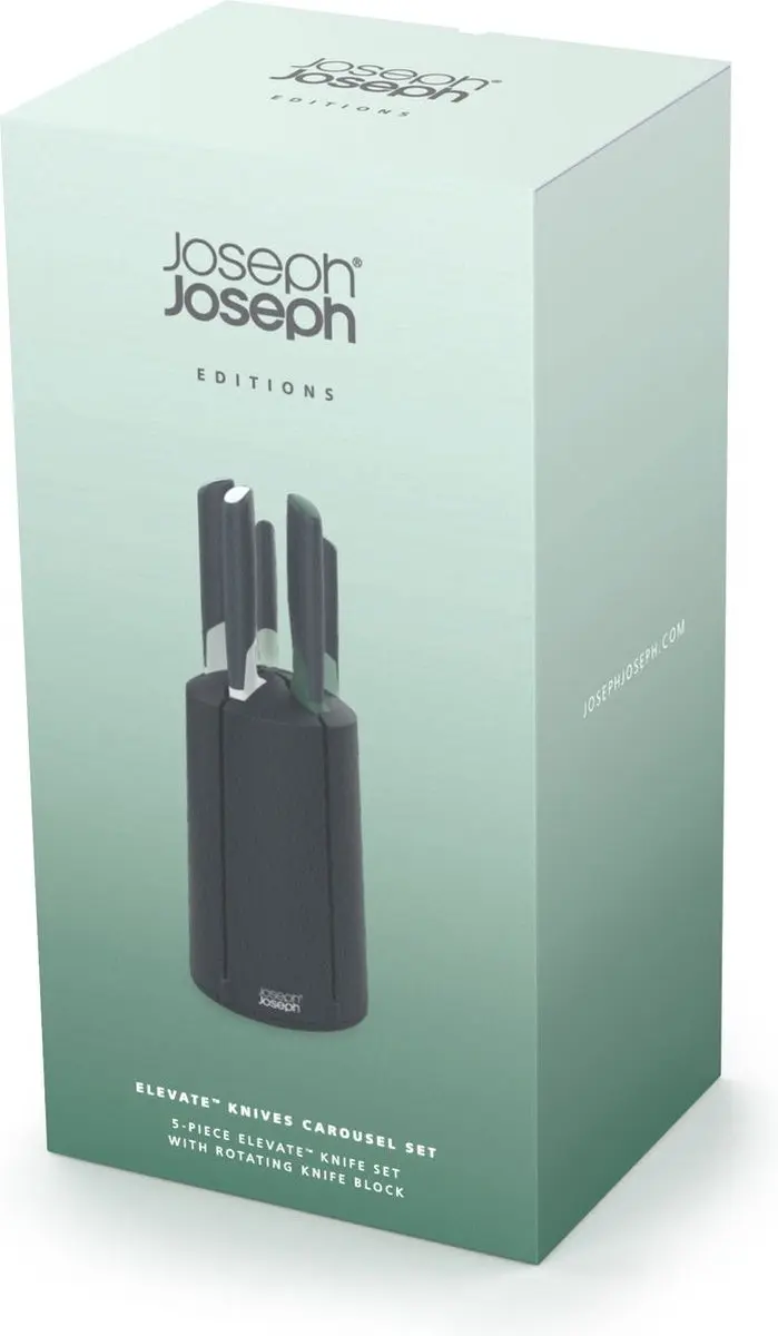 Joseph Joseph Elevate Messenset 5-delig - 6 Stuks - Zwart