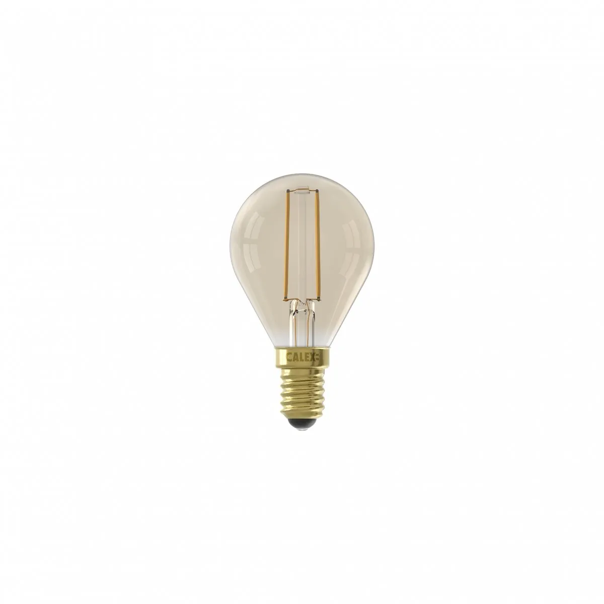 Calex Filament LED Lamp E14 P45 - 3.5W - 2100K - Goud - afbeelding 6 van 6