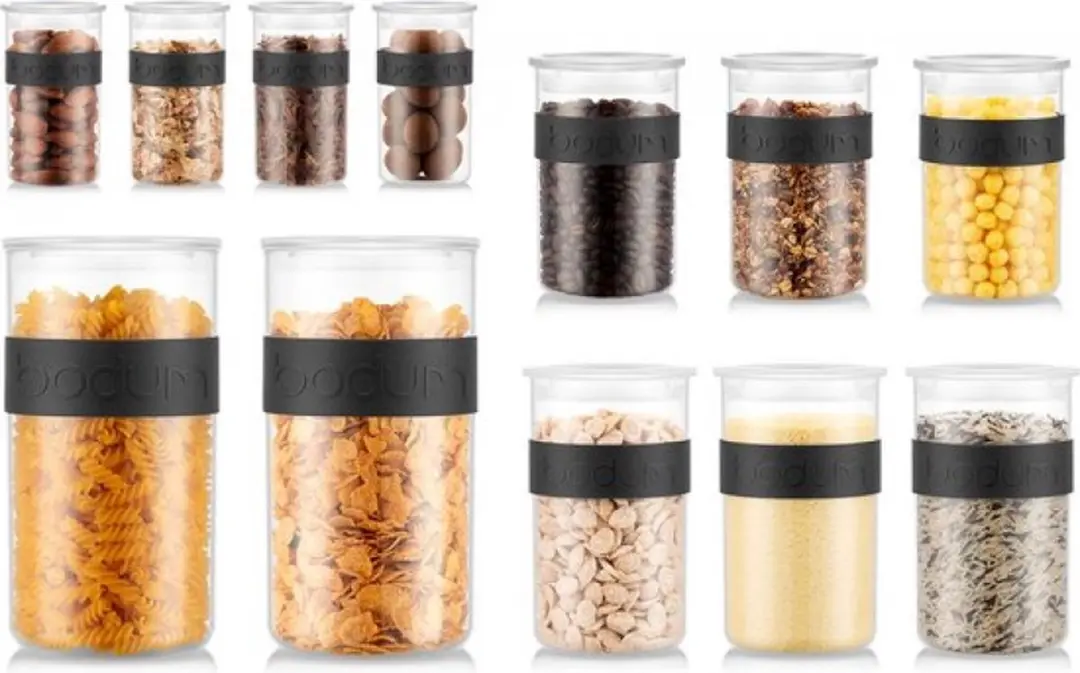 Bodum K11830-01SA-1 Voorraadpotten Set 12 Stuks