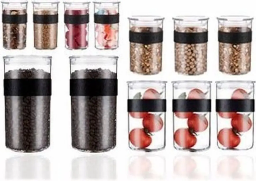 Bodum K11830-01SA-1 Voorraadpotten Set 12 Stuks - 2L