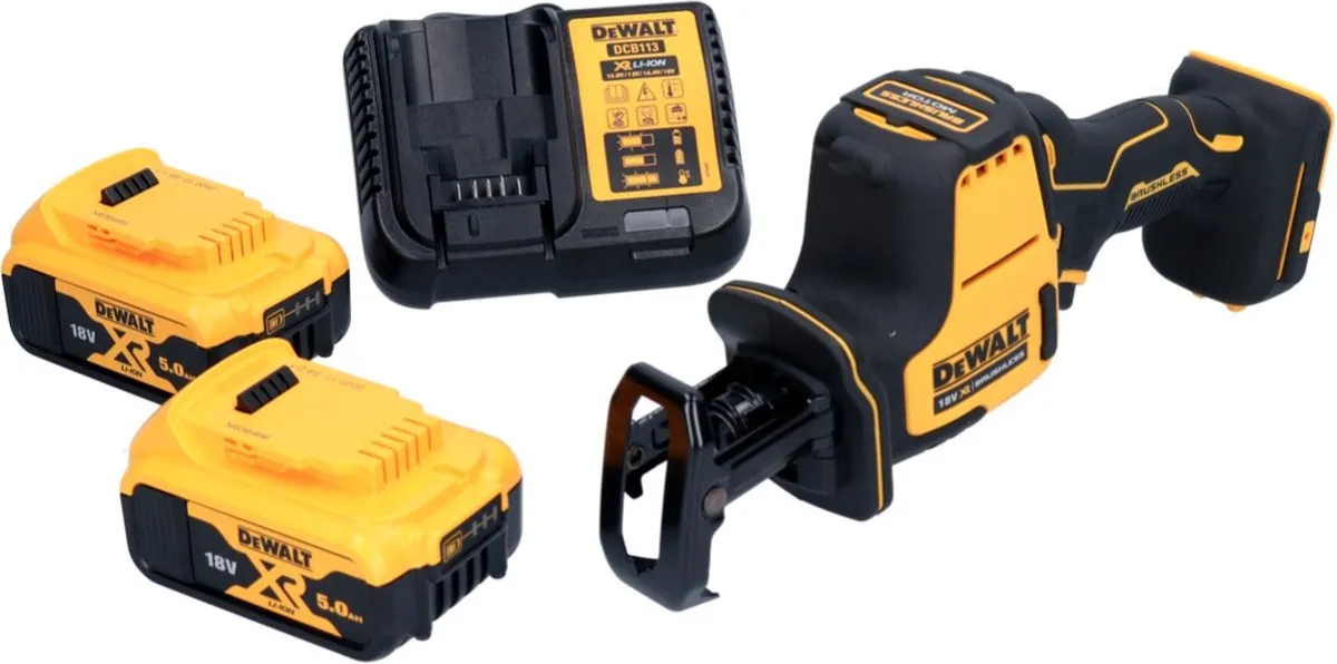 DeWalt DCS 369 P2 Reciprozaag 18V - 2x 5,0Ah Accu + Oplader