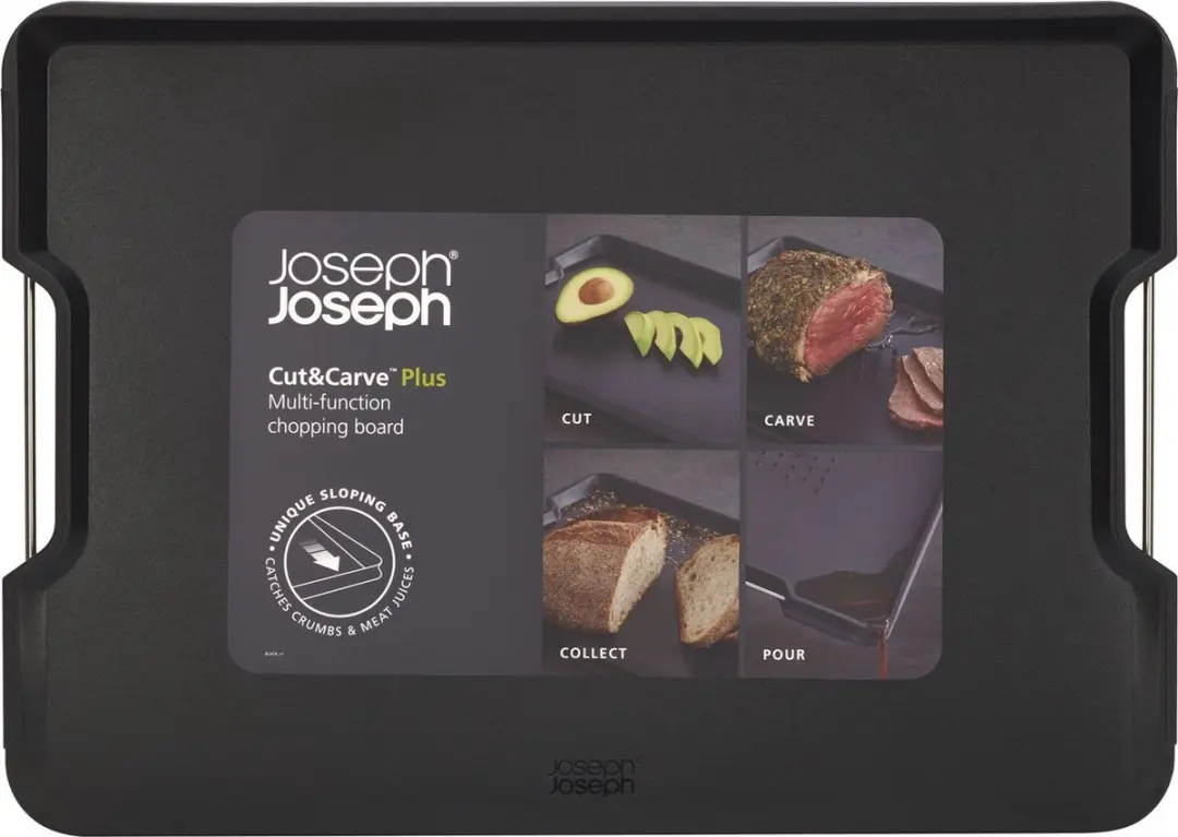 Joseph Joseph Cut&Carve Plus Snijplank - Zwart