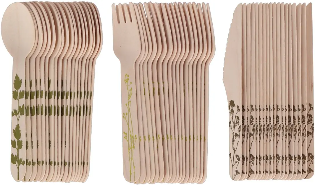 Esschert Design Bestekset Hout 240-delig