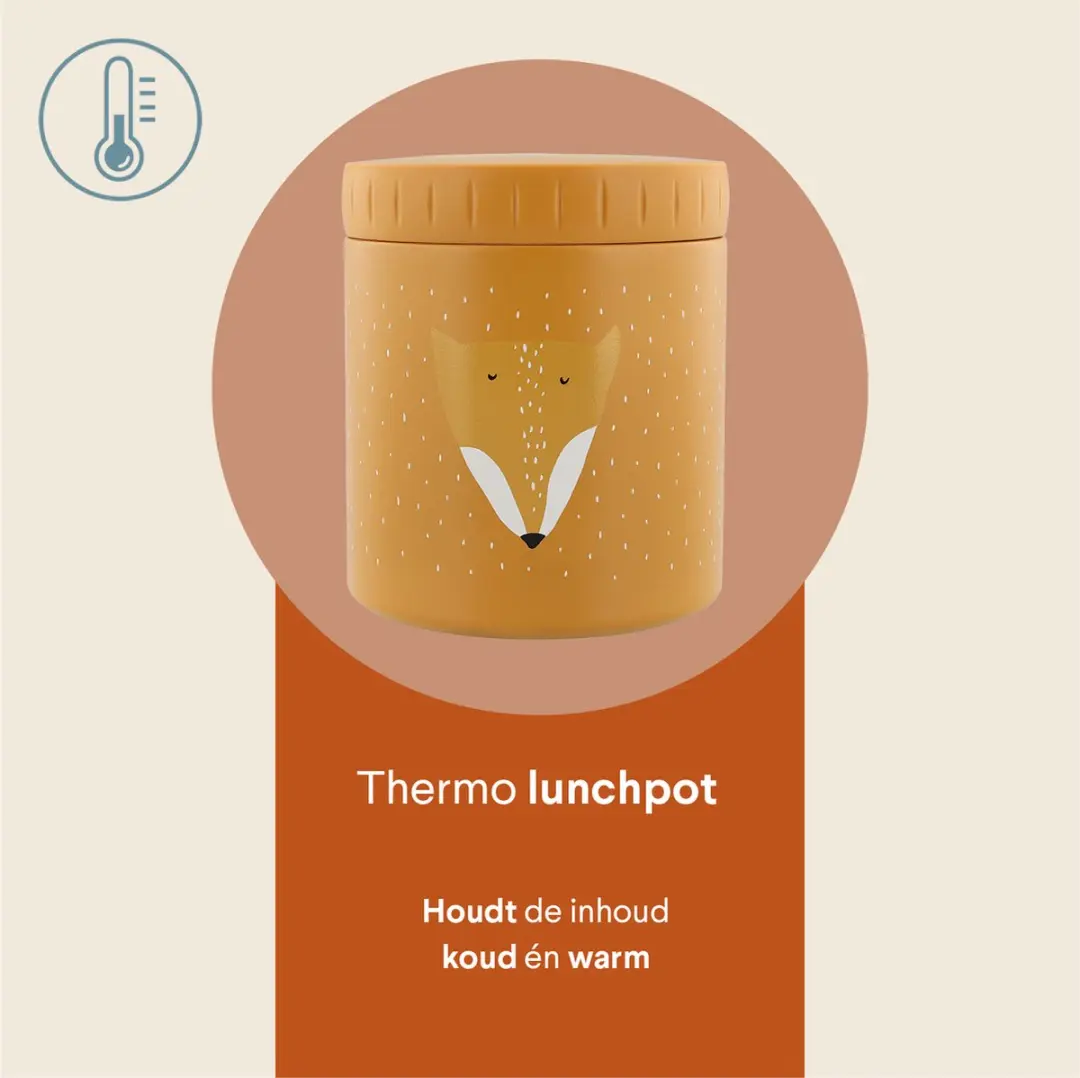 Trixie Mr. Fox Thermo Lunchbox 500ml - Oranje