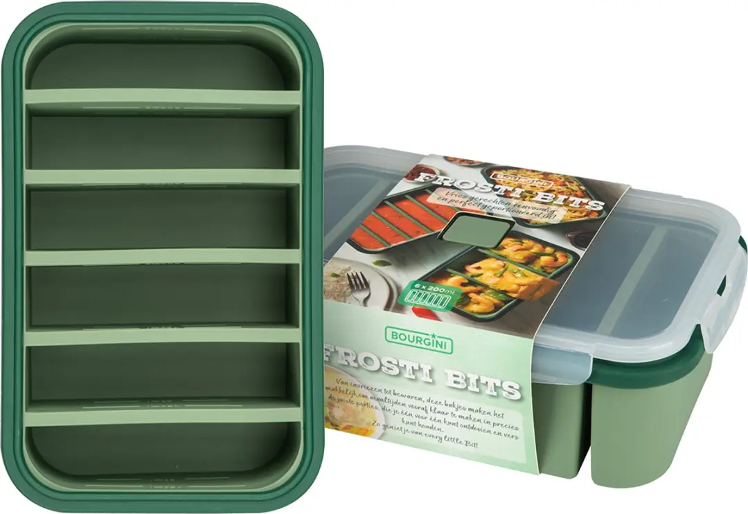 Bourgini Frosti Bits Siliconen Meal Prep Bakjes 200ml