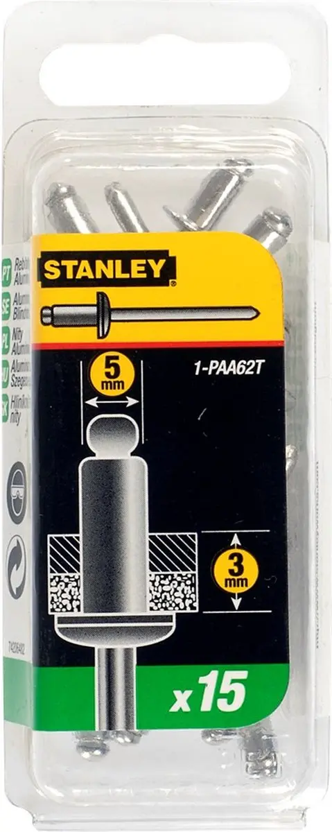 Stanley Popnagels 5x3mm