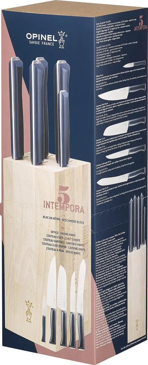 Opinel Intempora Messenblok 5-delig