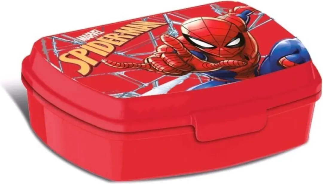 Marvel Spiderman Broodtrommel - 20x8cm - Rood