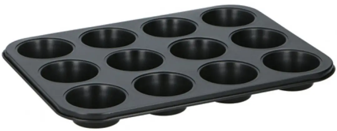 Alpina Muffinbakvorm 35x26.5x3cm - Zwart - afbeelding 3 van 3