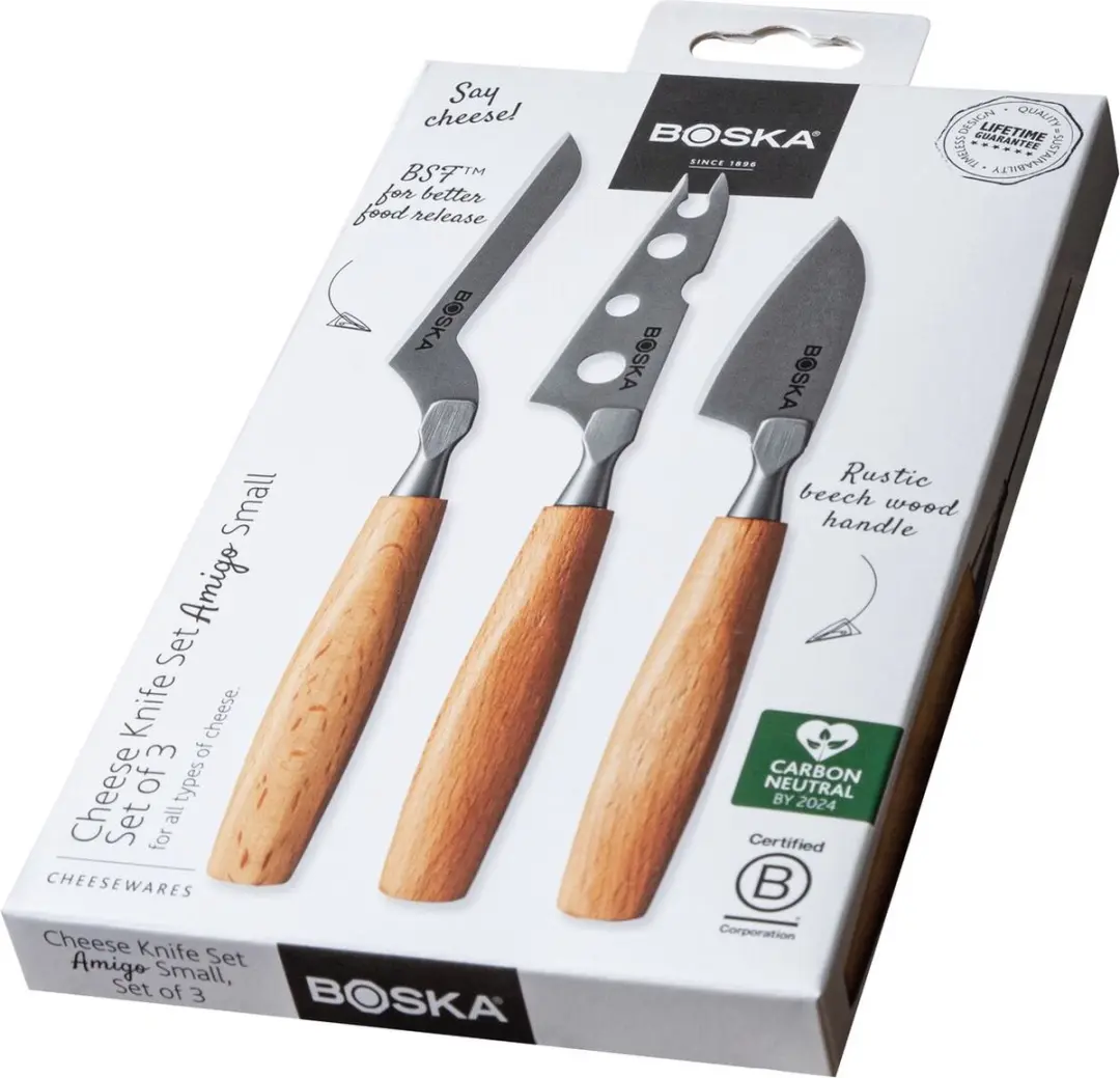 Boska Kaasmessenset Amigo Small - 3 Stuks - Non-stick