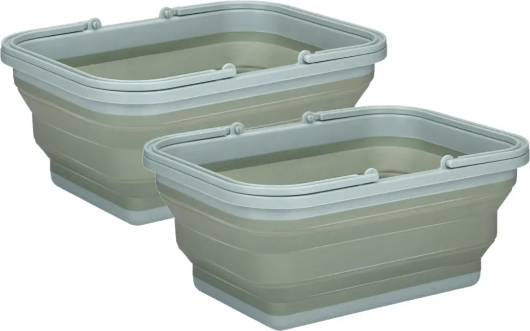 Alpina Wasmand Opvouwbaar 19L - 2 Stuks - Zalmroze