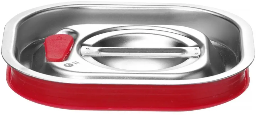 HENDI Deksel GN 156x142mm - Siliconenrand - Zilver