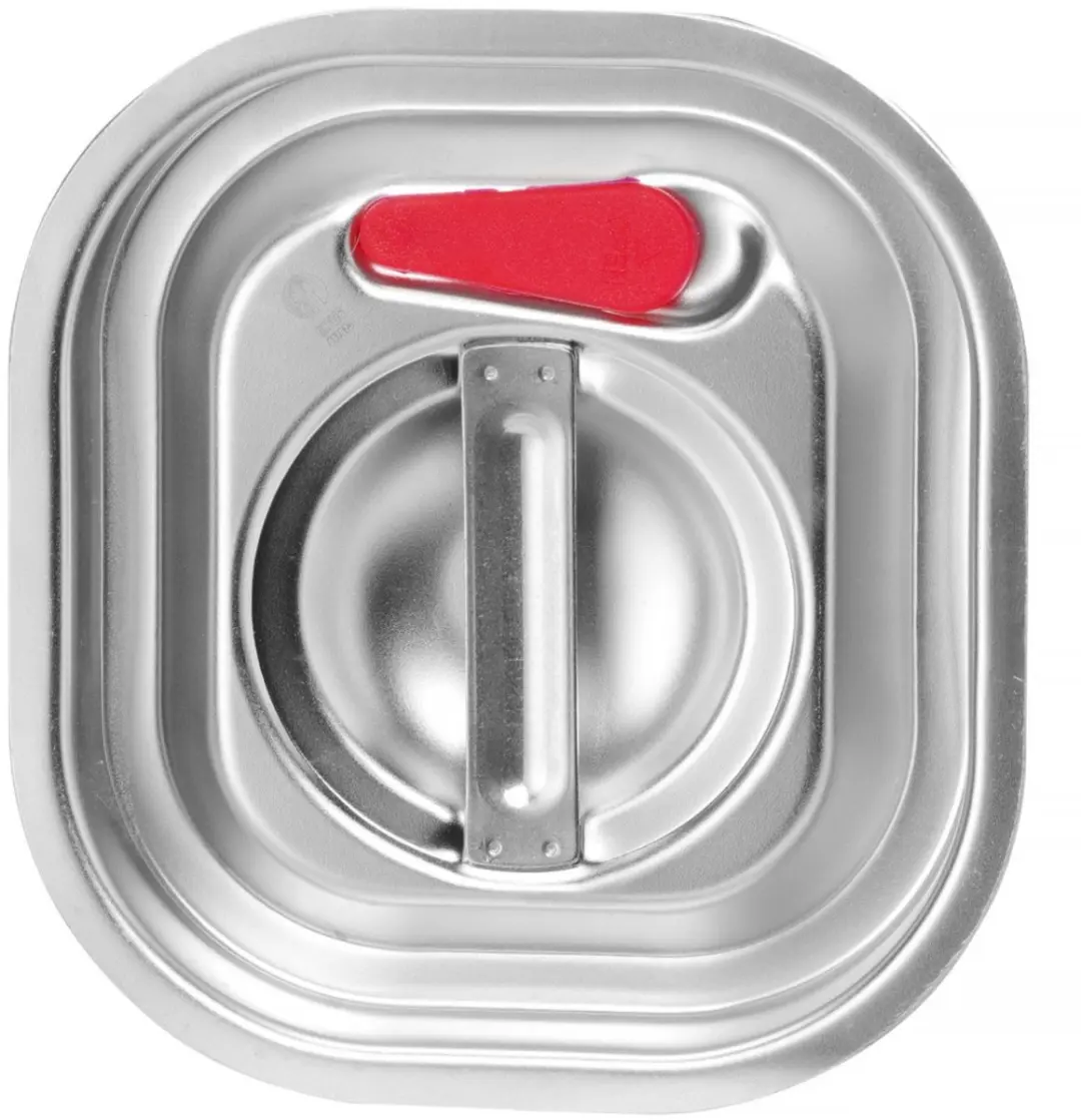 HENDI Deksel GN 156x142mm - Siliconenrand - Zilver