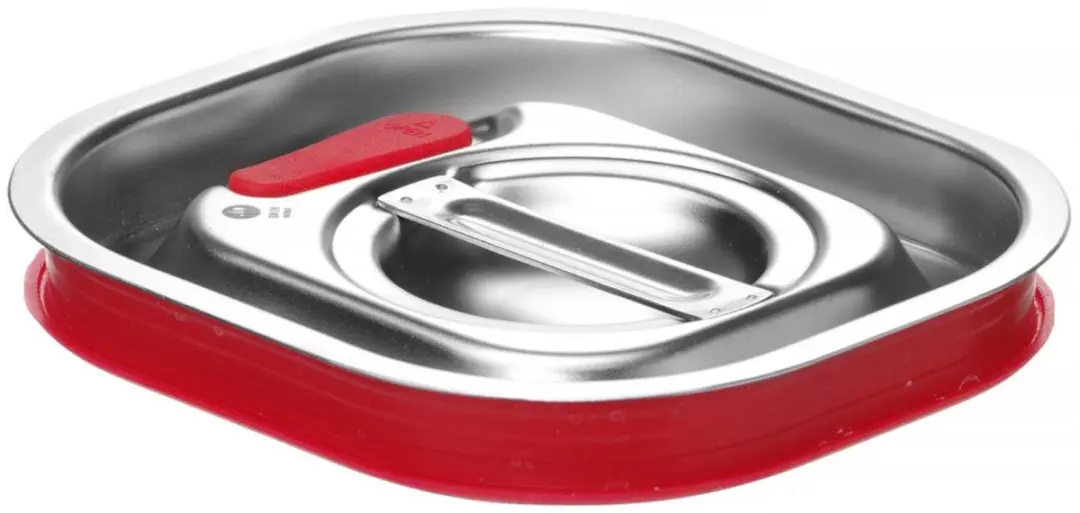 HENDI Deksel GN 156x142mm - Siliconenrand - Zilver