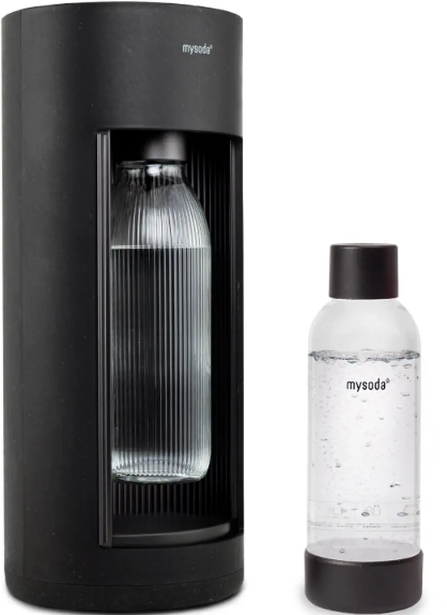 Mysoda Glassy Black Ecologisch Bruiswatertoestel EUR-GL004F-BE