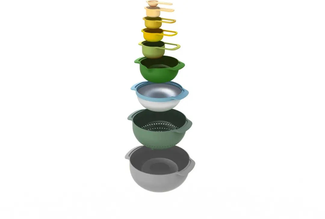 Joseph Joseph Nest Schalen & Maatlepels Set 9-delig - Blauw
