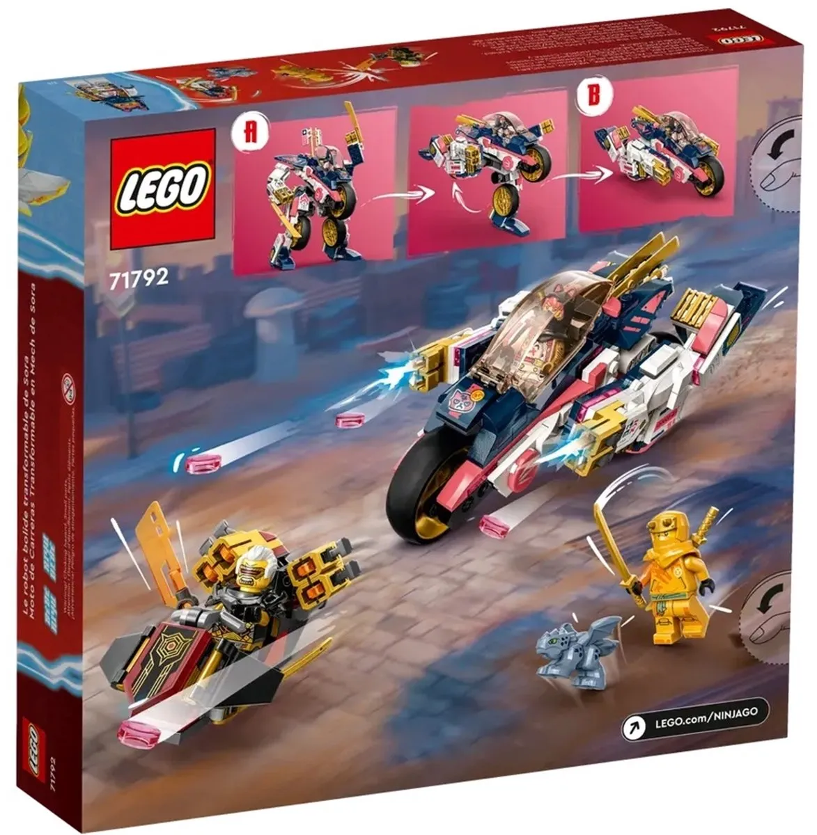 LEGO Ninjago Sora’s Transformerende Mecharacemotor 71792 - Meerkleurig - afbeelding 6 van 6