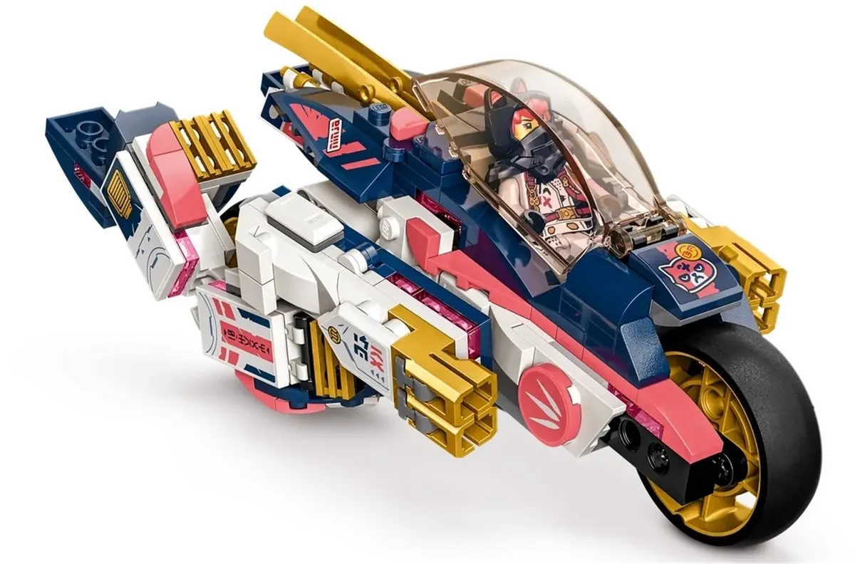 LEGO Ninjago Sora’s Transformerende Mecharacemotor 71792 - Meerkleurig