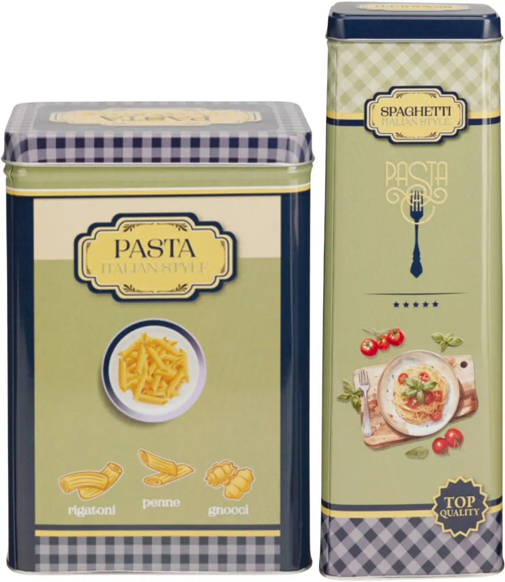 Excellent Houseware Nostalgia Pasta Bewaarblik
