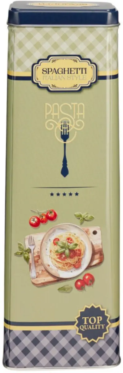 Excellent Houseware Nostalgia Pasta Bewaarblik - Blauw - 1.60L